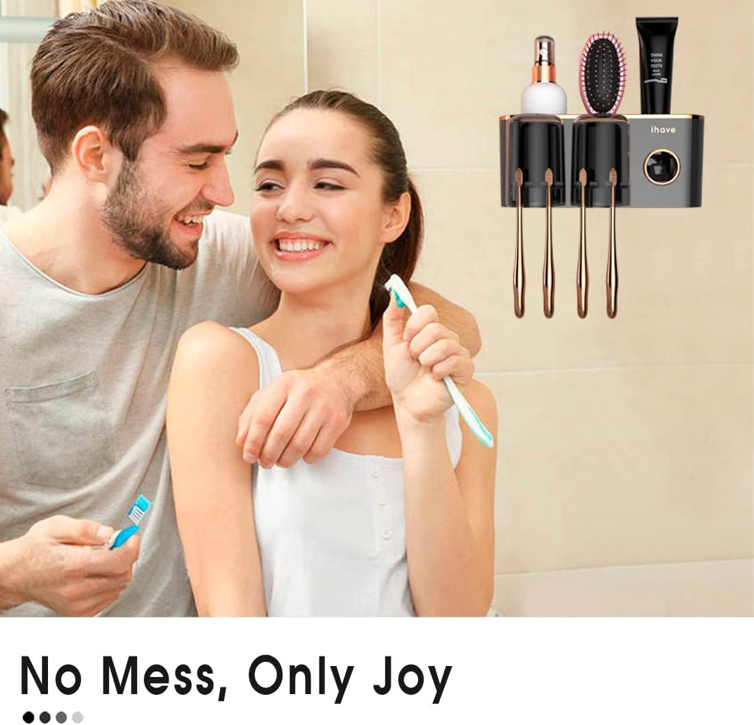 iHave Smart Toothbrush Holder with Dispenser
