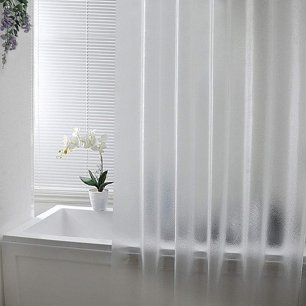 AooHome 72x60 Inch Short Shower Curtain Liner with Magnets