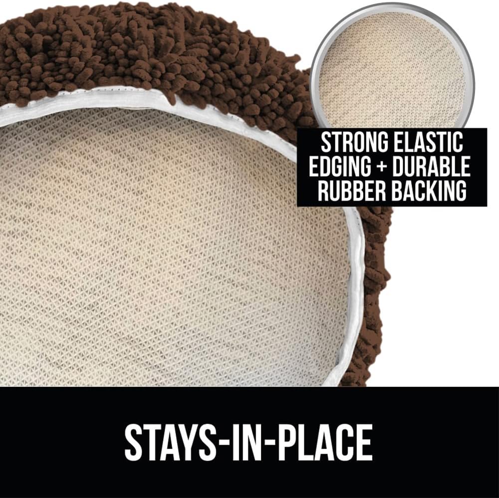GORILLA GRIP Toilet Lid Cover and Bath Rug 2 Pack