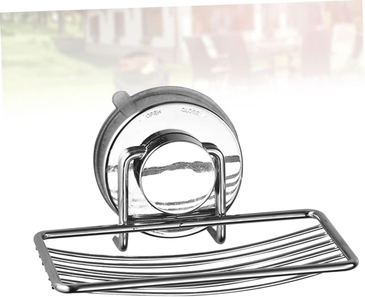 Yardenfun Punch-Free Soap Dish with Suction Cup Holder