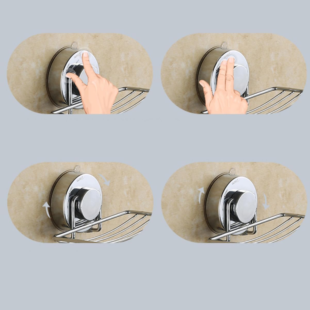 Hoement Stainless Steel Soap Container Rack for Kitchen and Bathroom
