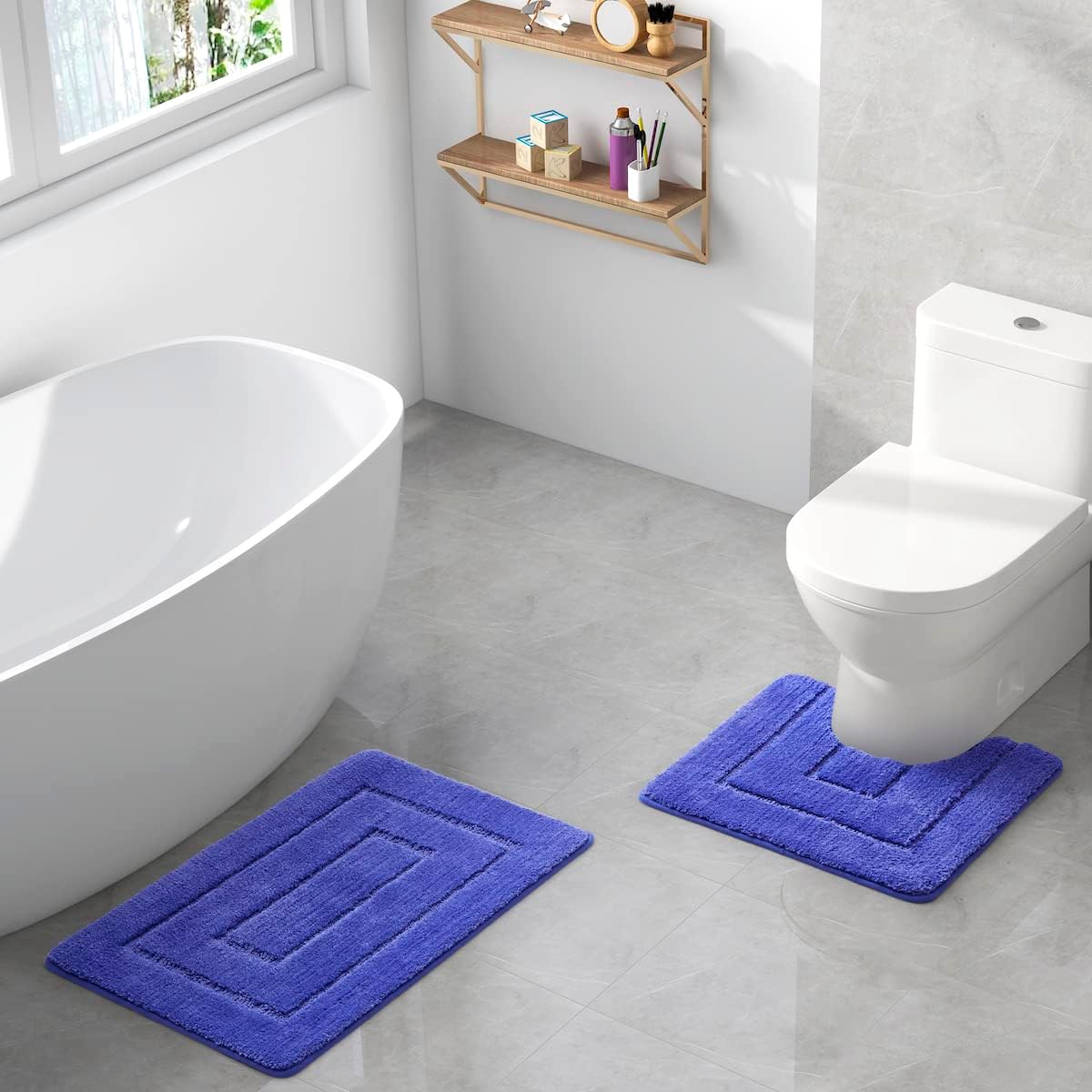 WPM Purple Zebra Bathroom Accessory Set