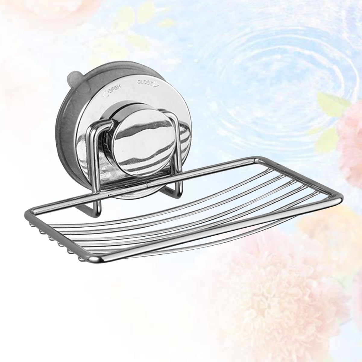 Hoement Stainless Steel Soap Container Rack for Kitchen and Bathroom