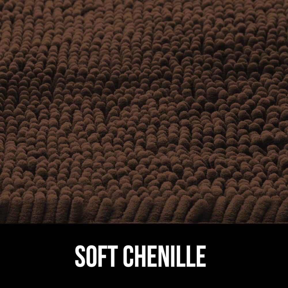 GORILLA GRIP Toilet Lid Cover and Bath Rug 2 Pack