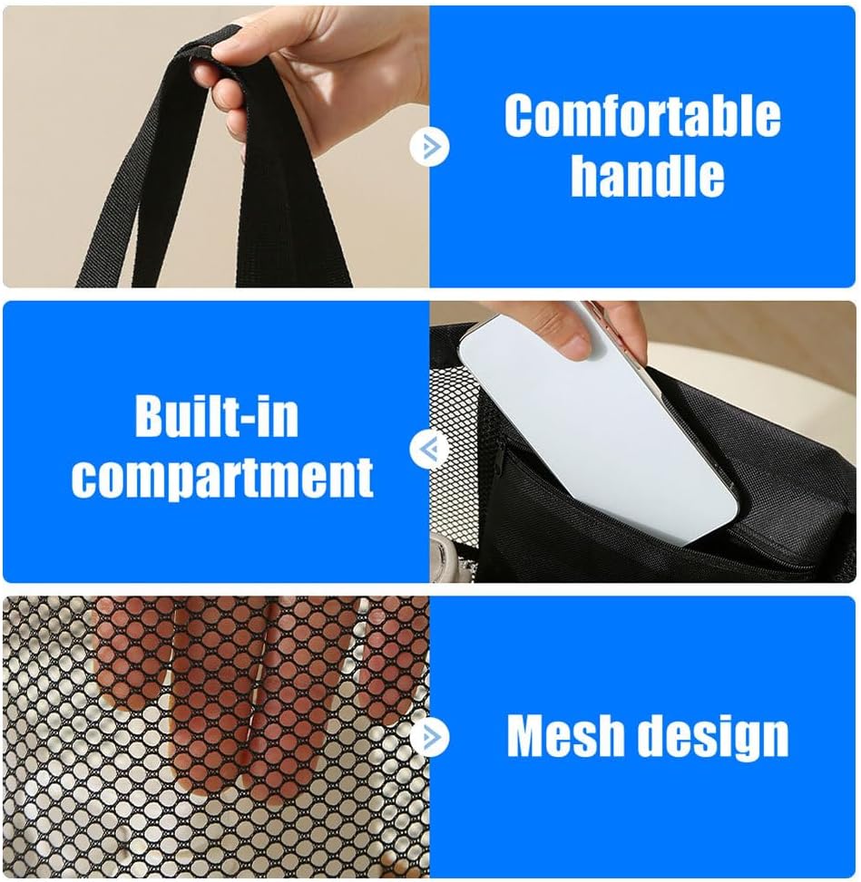 DONGKER Mesh Shower Caddy with Pockets and Handles