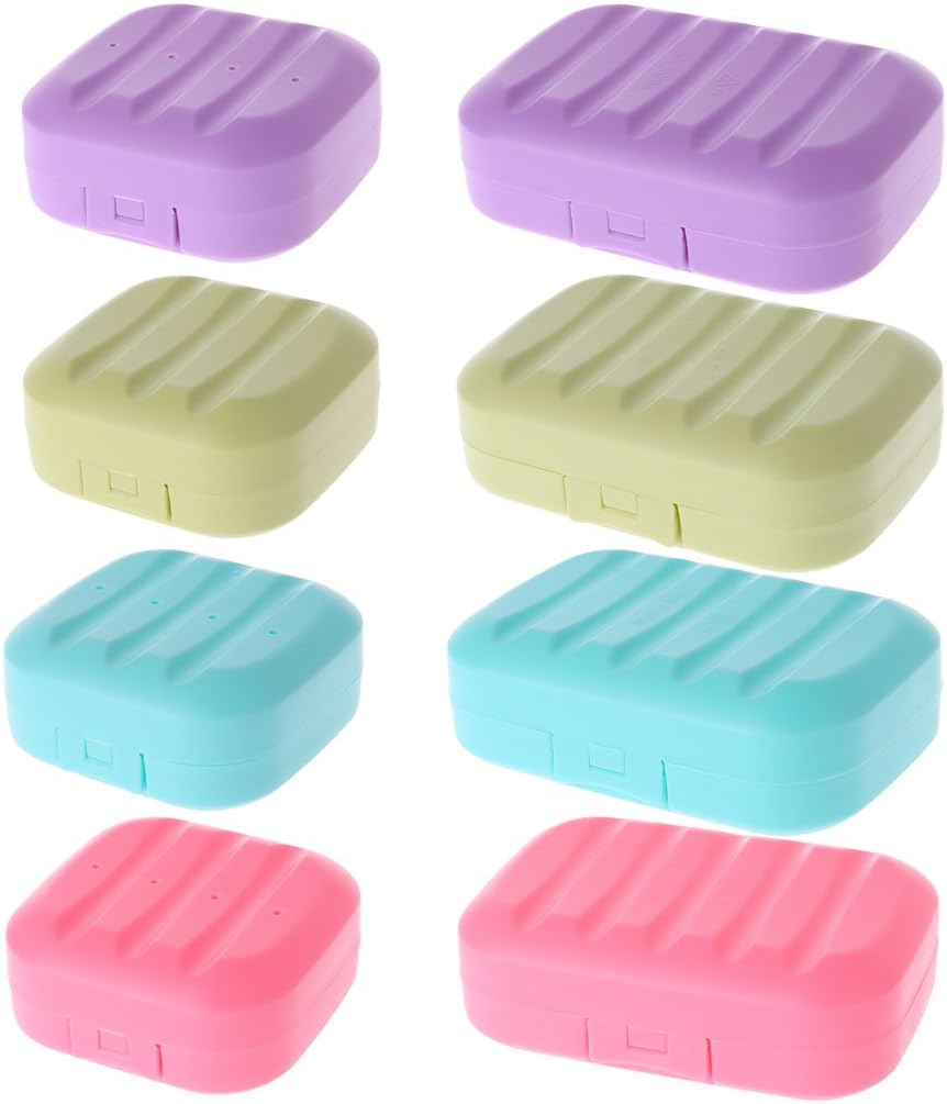 Ralondbey Mini Soap Box Travel Holder with Lock