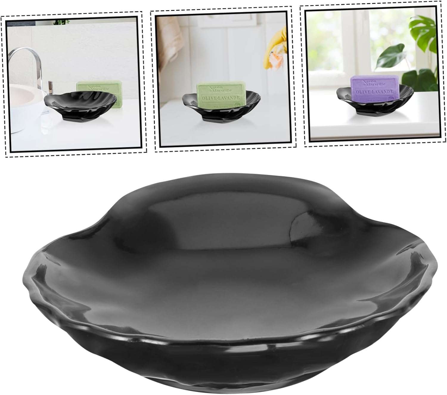 Hoement Seashell Soap Dish for Shower Sink Kitchen