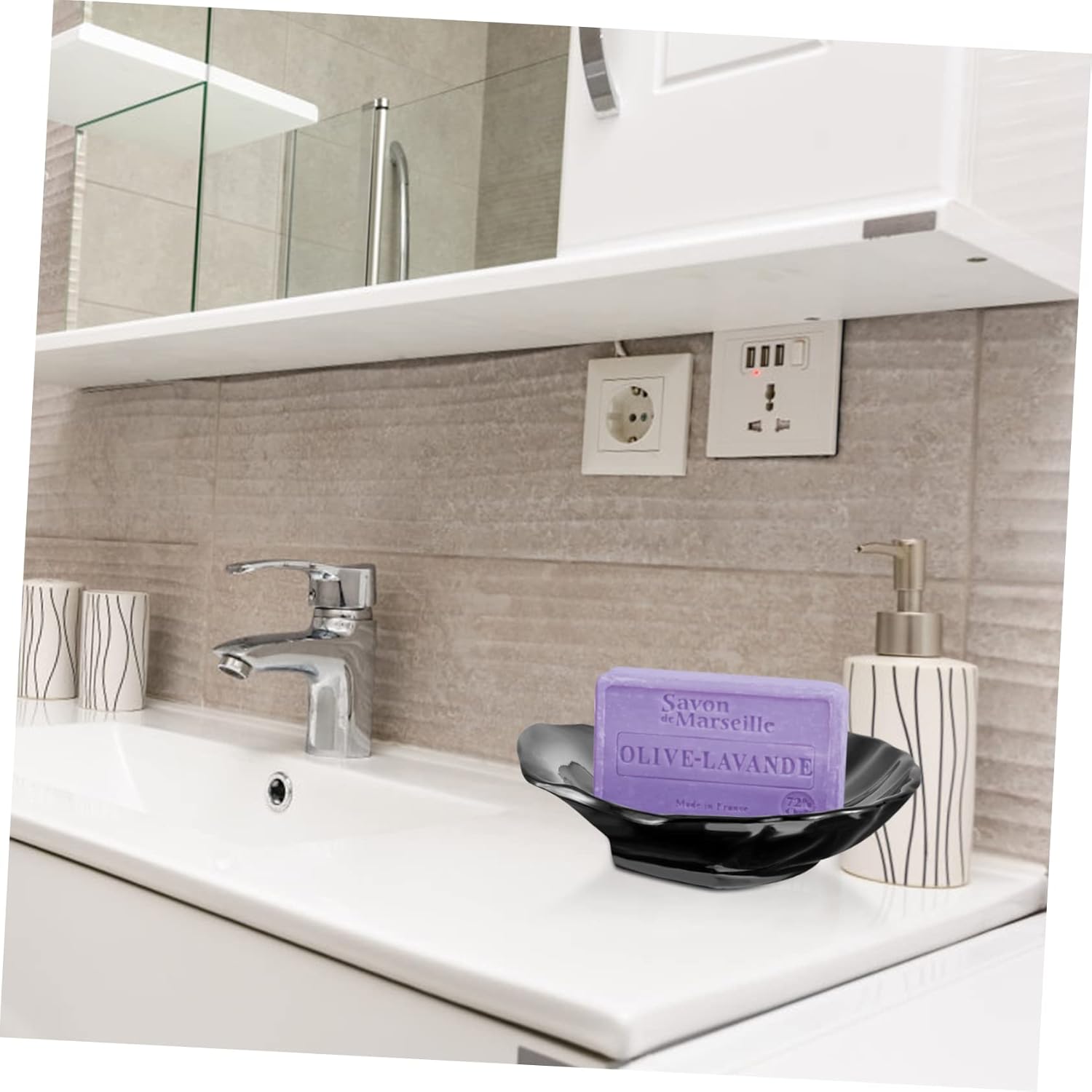 PHENOFICE Seashell Soap Dish Holder for Shower