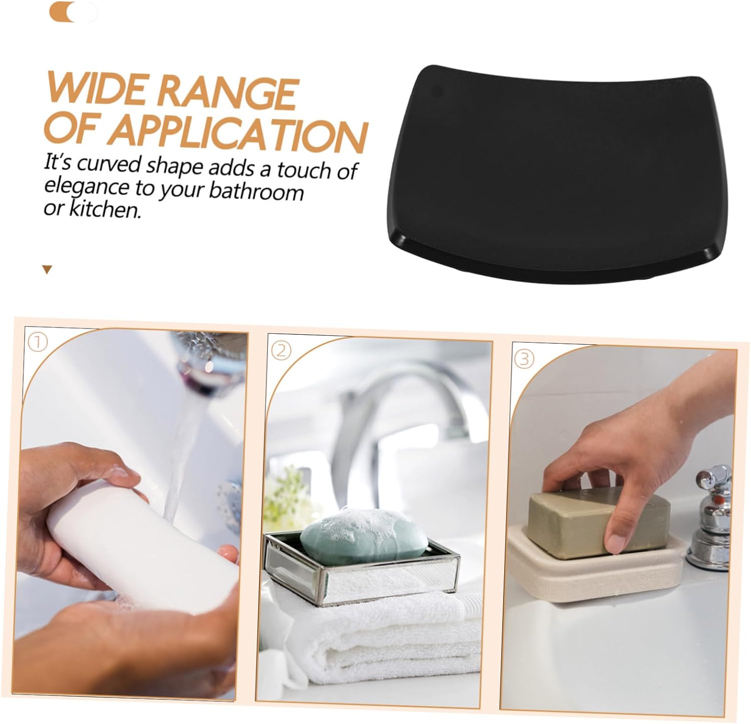 PRETYZOOM Bar Soap Holder with Draining Tray for Bathroom and Kitchen