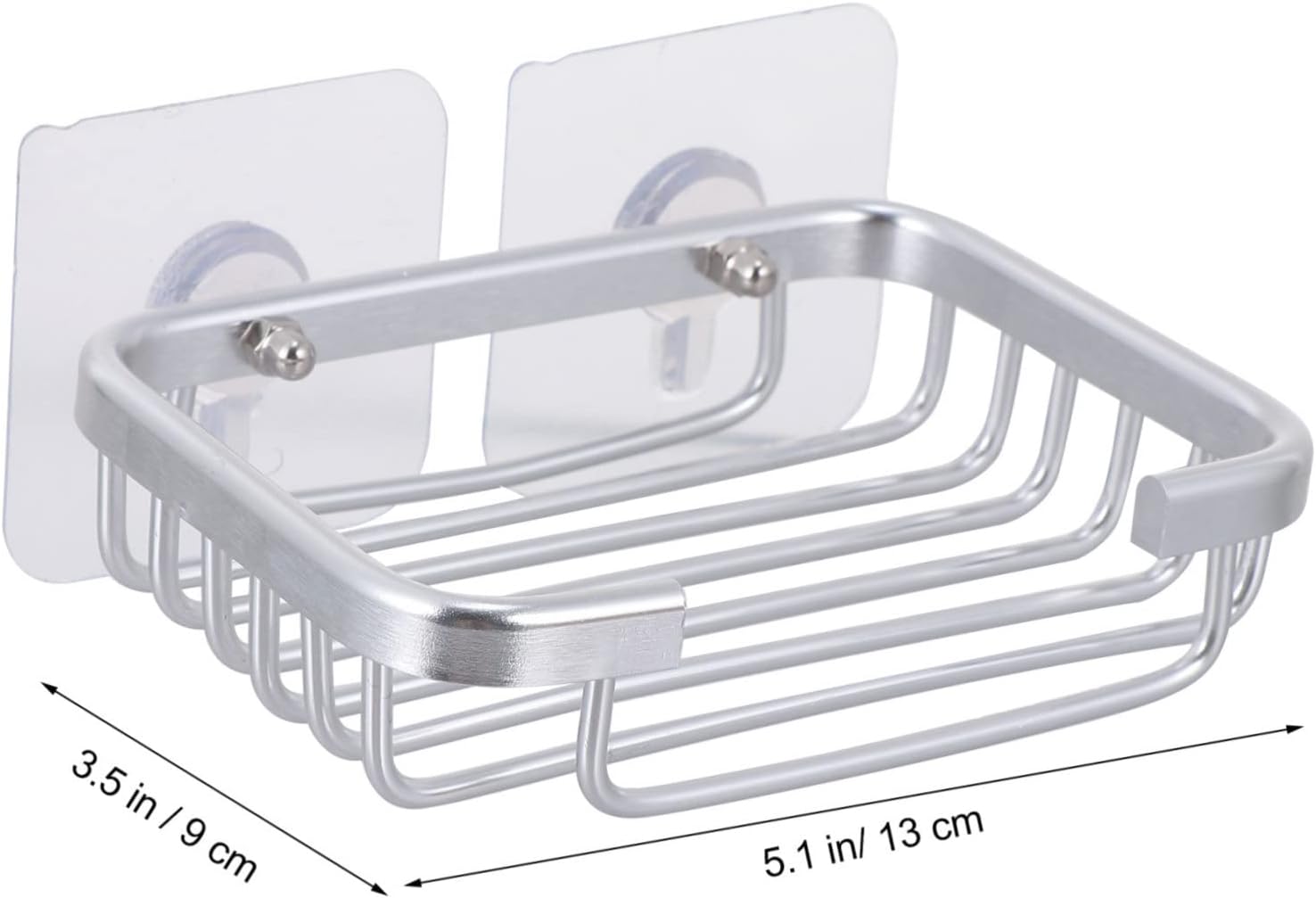 Luxshiny Aluminum Soap Dish Holder with Drain