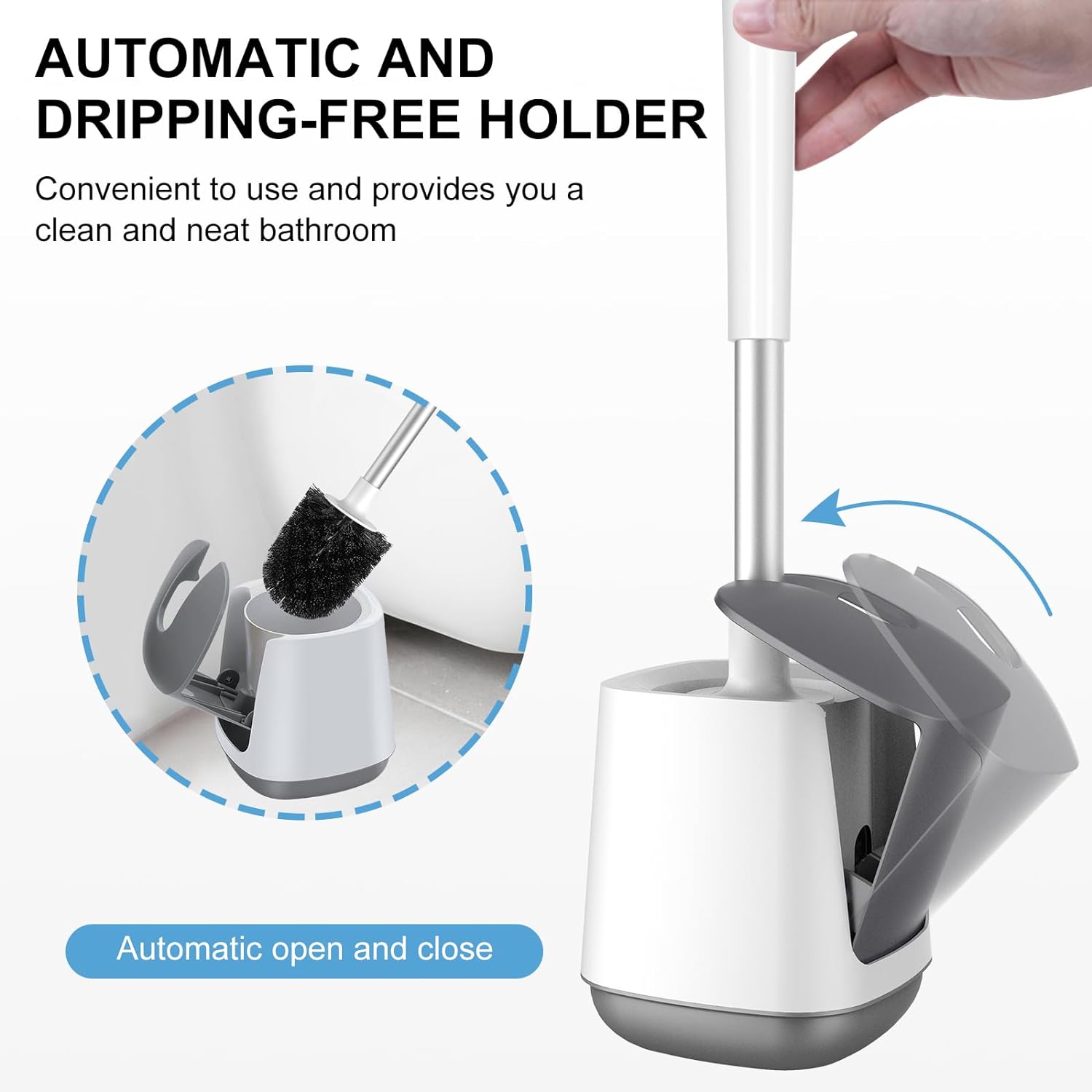 SetSail Automatic Toilet Brush with Holder