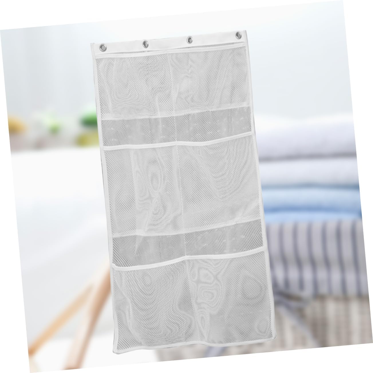 6 Pocket Mesh Shower Organizer Bag for Bathroom