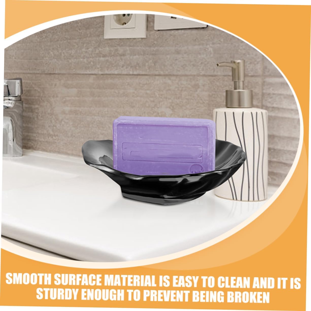 Cute Shell Soap Dish 2pcs Non-Slip Bathroom Holder