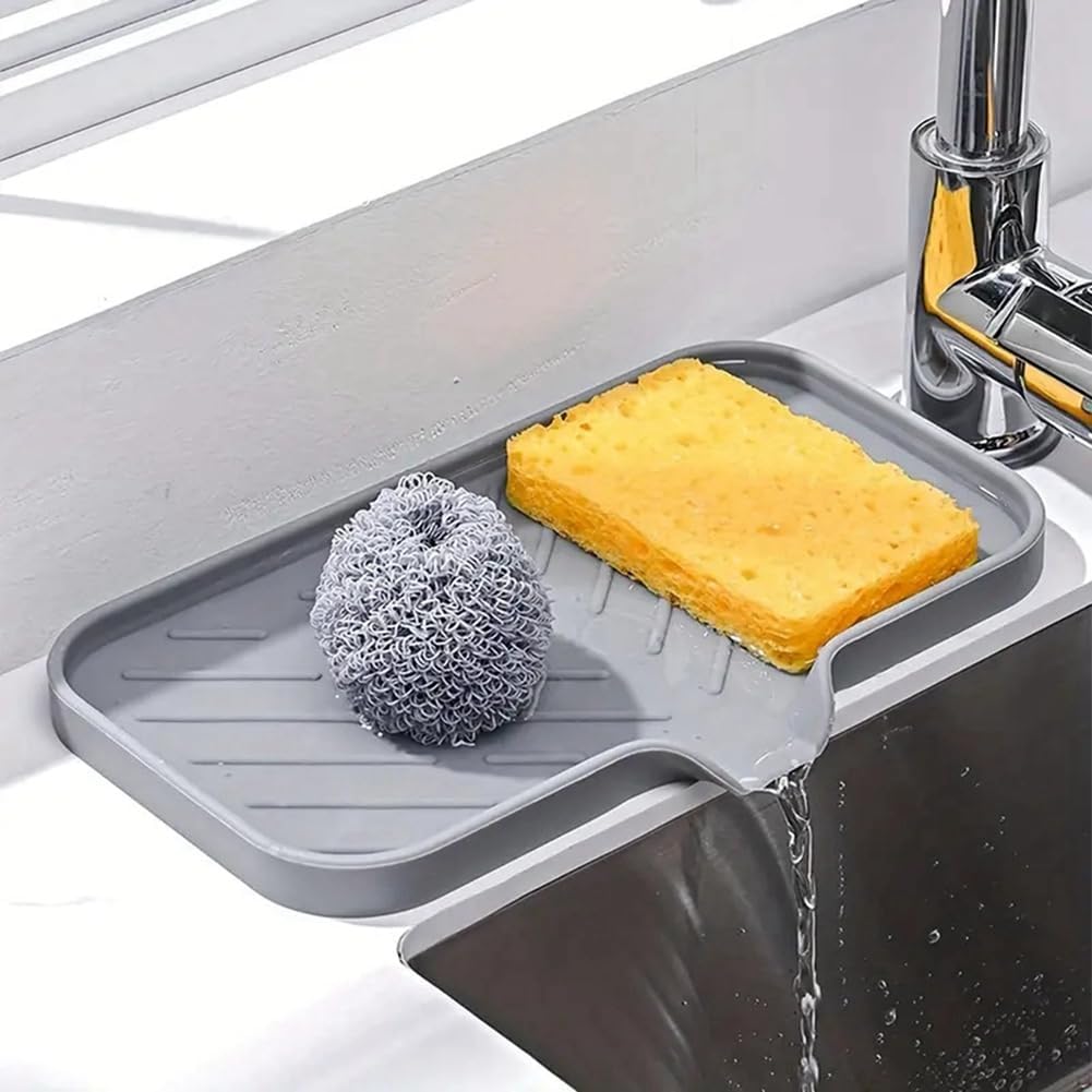 Self Draining Soap Bar Holder S Grey