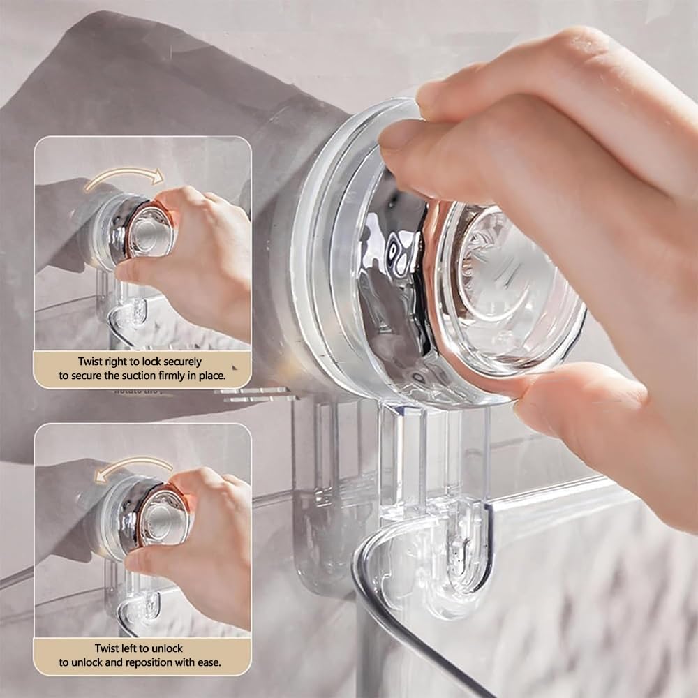 Seodon Corrugated Suction Cup Holder - Grayish Glacier Pattern