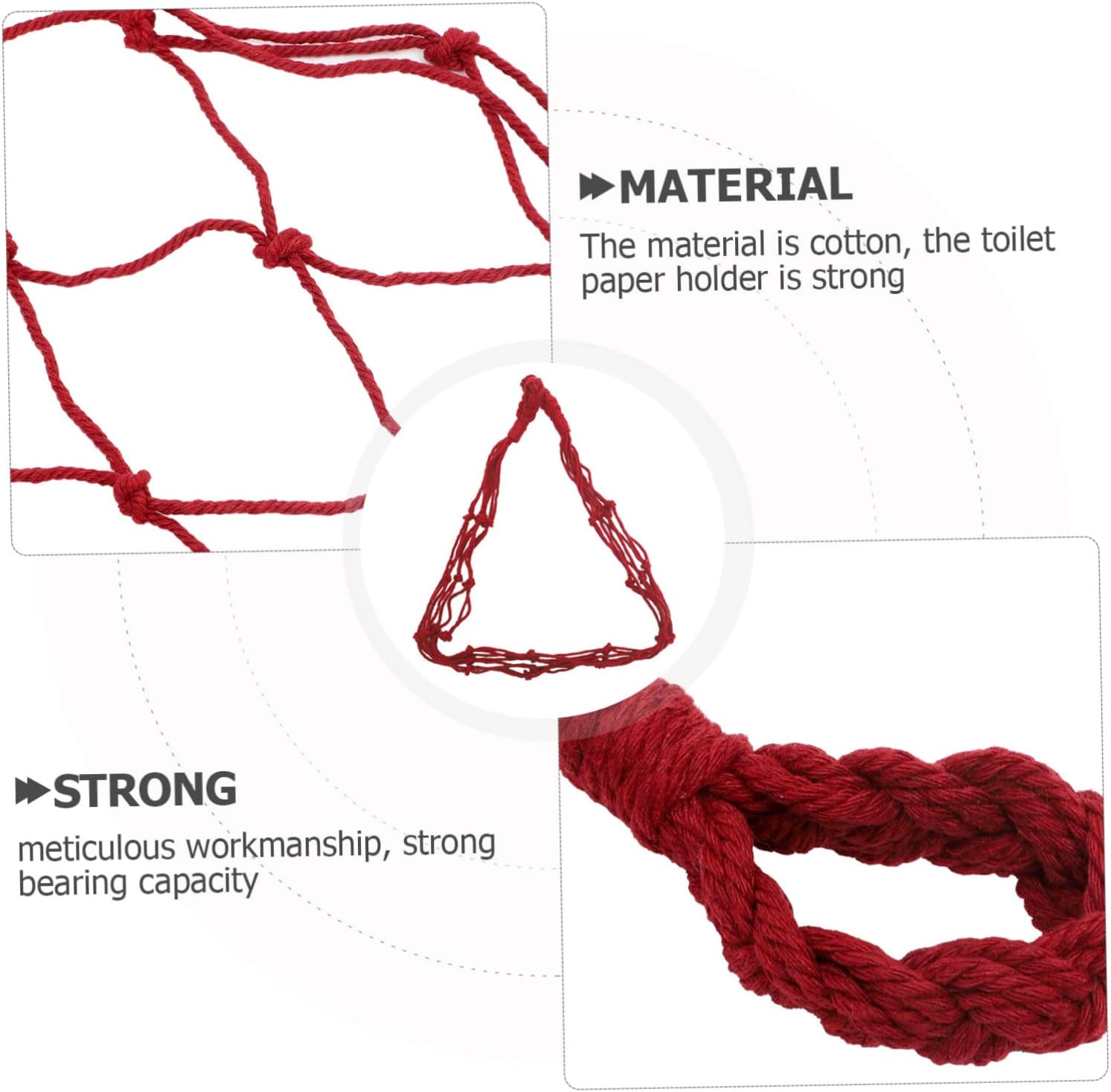 Artibetter Cotton Rope Roll Paper Bag Holder 1