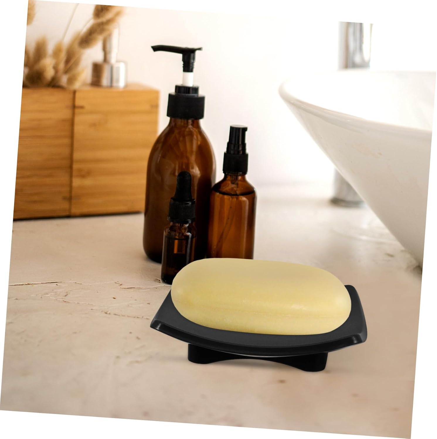 Zerodeko Oval Soap Dish Holder for Shower and Bathroom