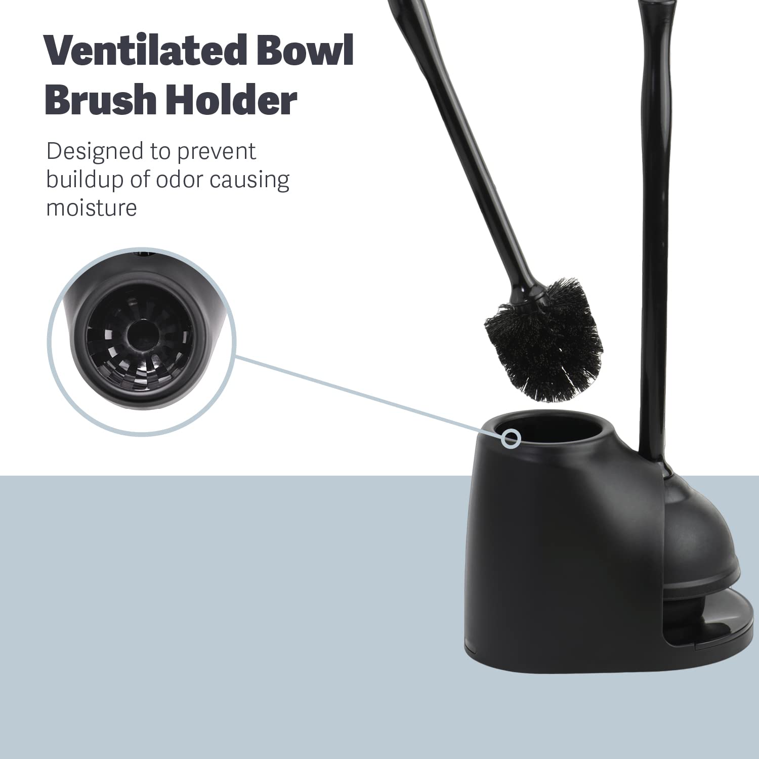 Casabella Bowl Brush and Plunger Combo Set