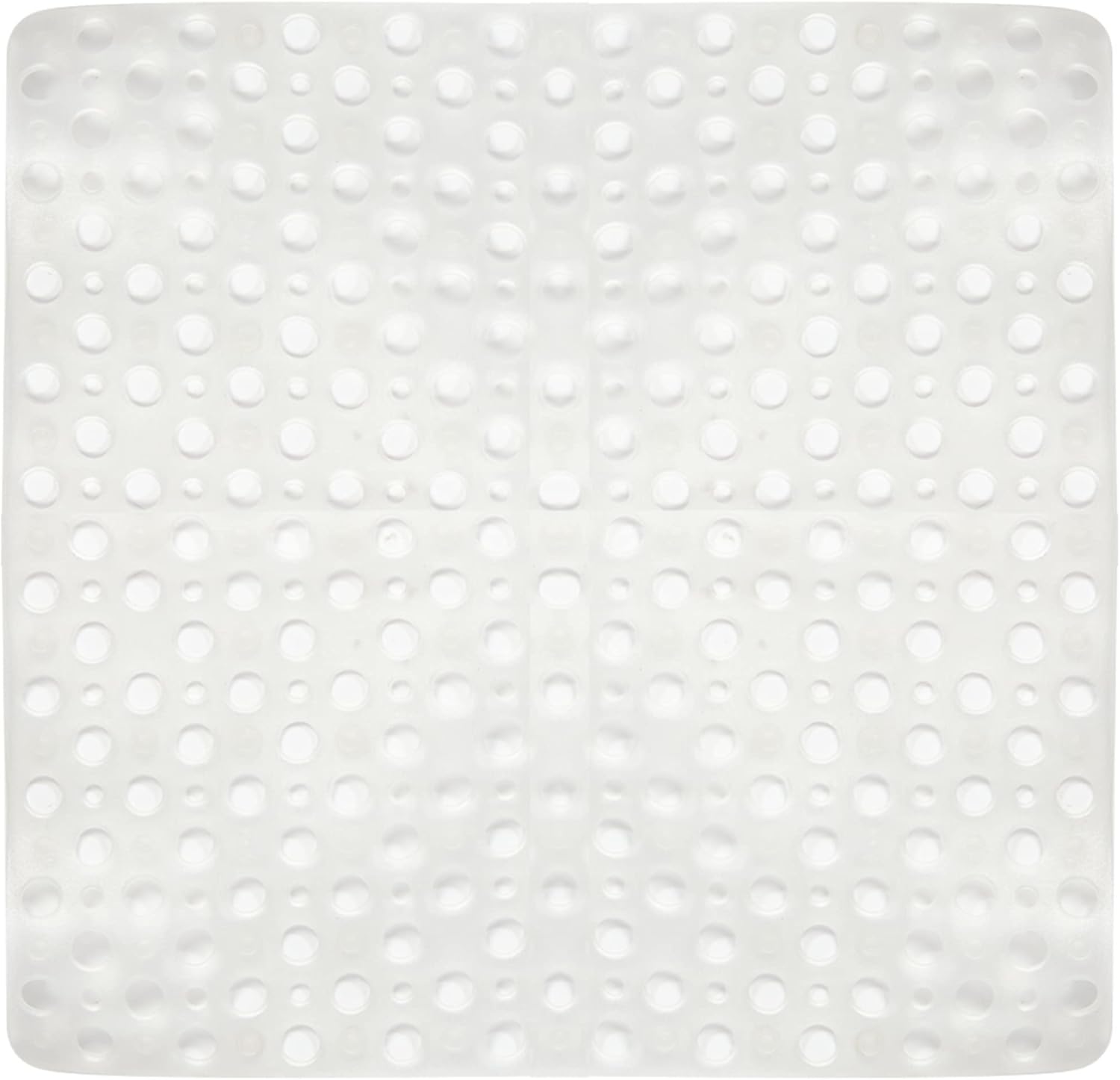 ENKOSI 21x21 Non-Slip TPE Square Shower Mat with Suction Cups