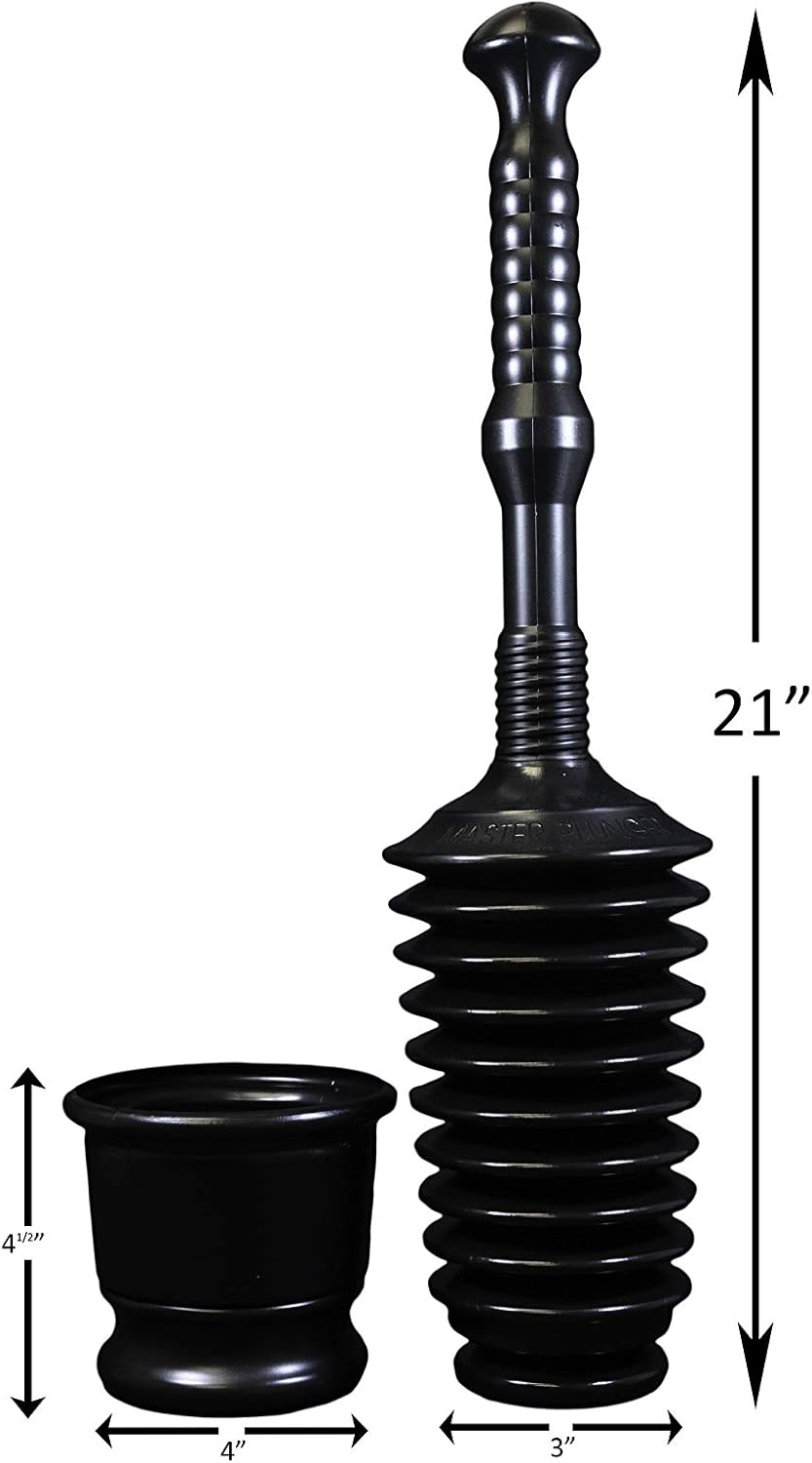 Master Plunger MP500-B3 Heavy Duty Toilet Plunger Kit 1