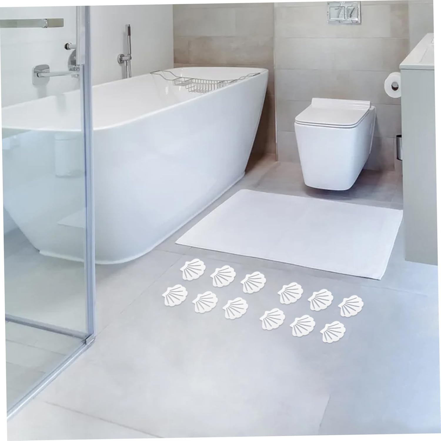 Amosfun Shell Shaped Anti-Slip Bathtub Decals
