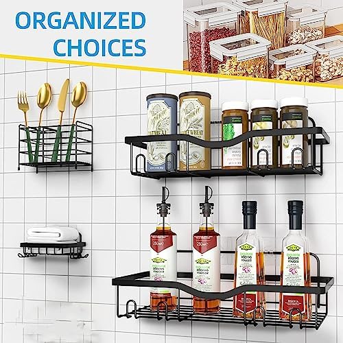 LovYiu 4 Pack Shower Caddy Set No Drilling