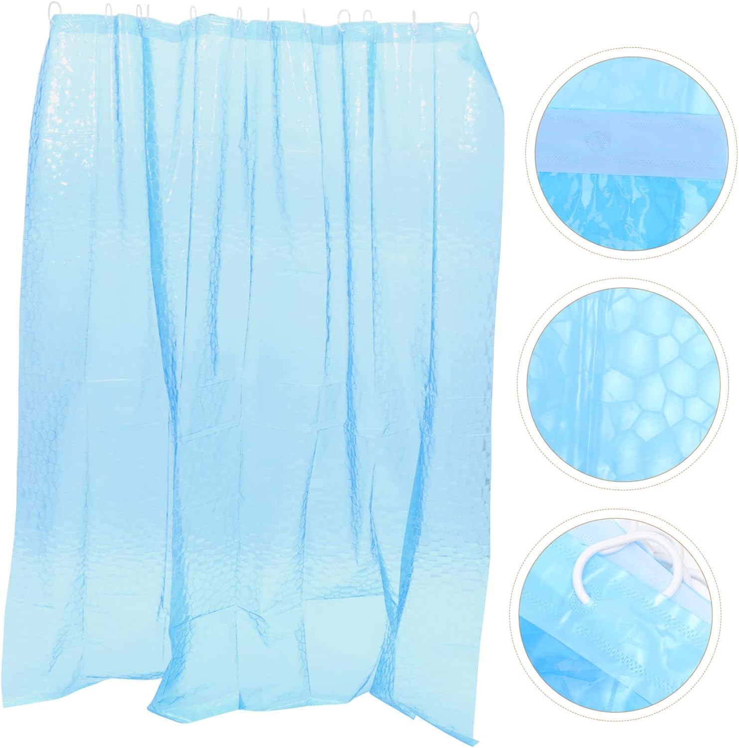 DRESSOOS Extra Long Decorative Shower Curtain Liner
