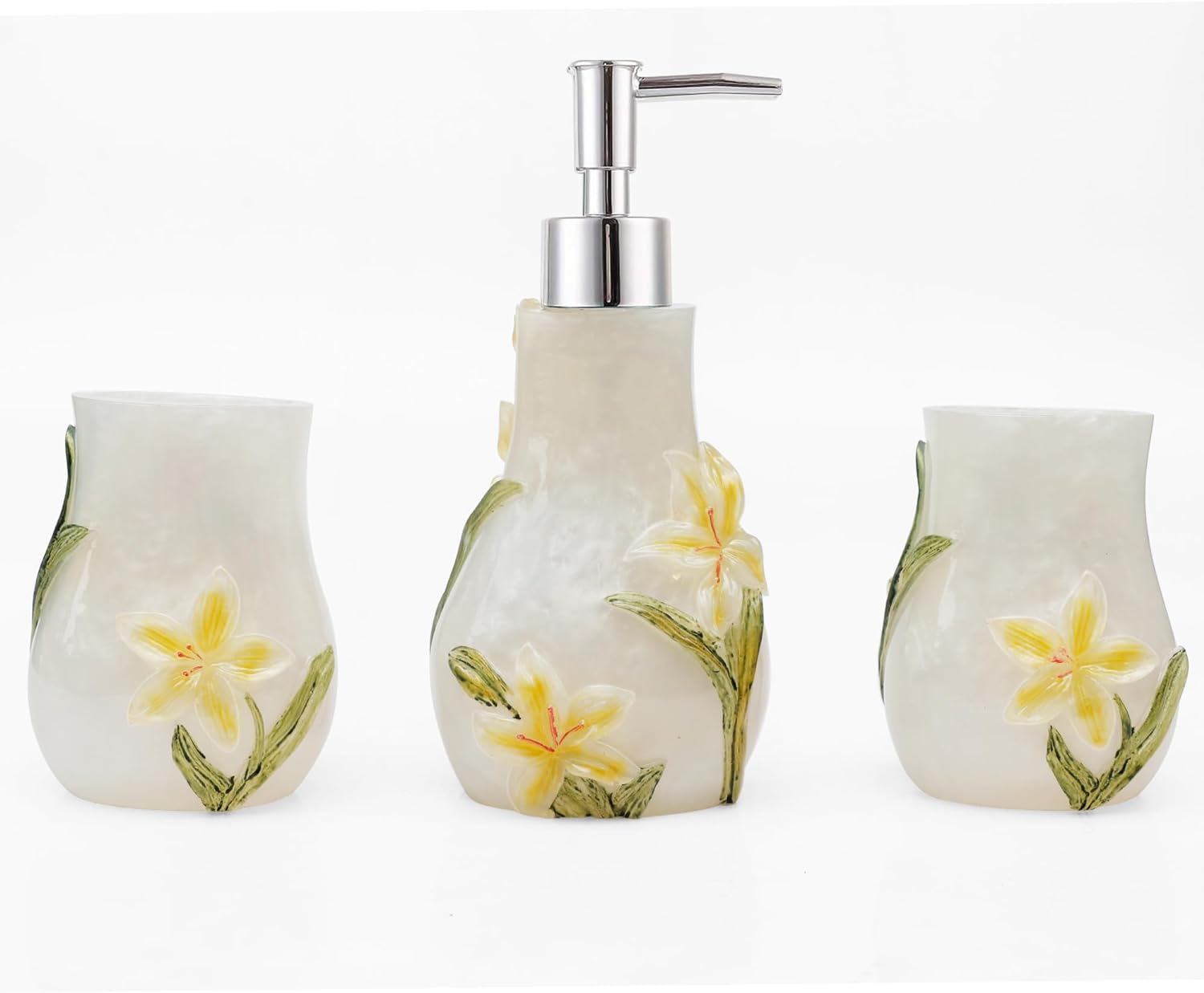 LUANT Butterfly Pattern Bathroom Vanity Set 5 Piece