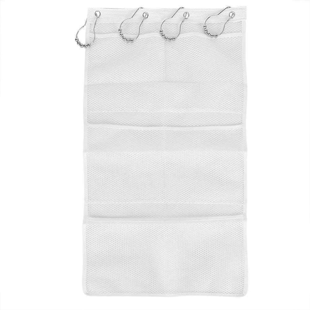 Cyrank Hanging Mesh Shower Organizer with 6 Pockets