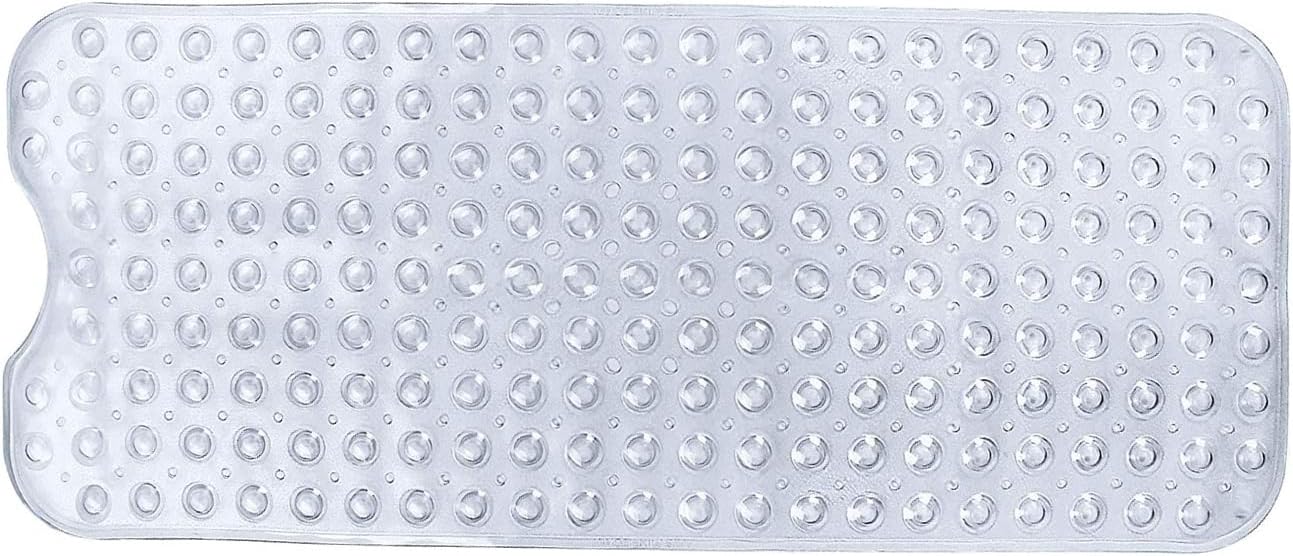 ABCISI Extra Large Non-Slip Bath Mat with Drain Holes