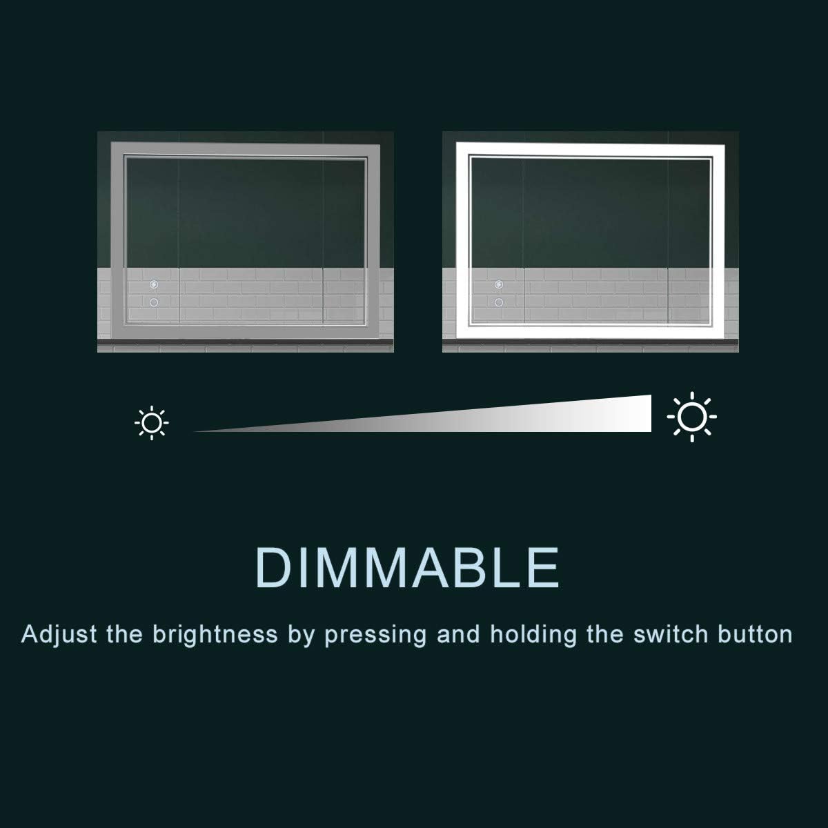 COOL2DAY LED Vanity Mirror with Anti Fog and Dimmable Touch Control 1