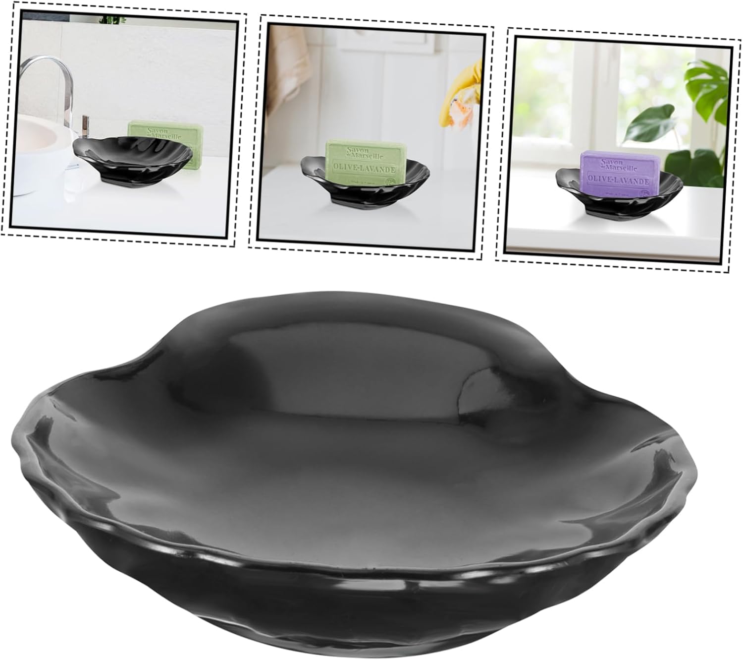 FOYTOKI Seashell Soap Dish Holder for Shower Kitchen and Bathroom