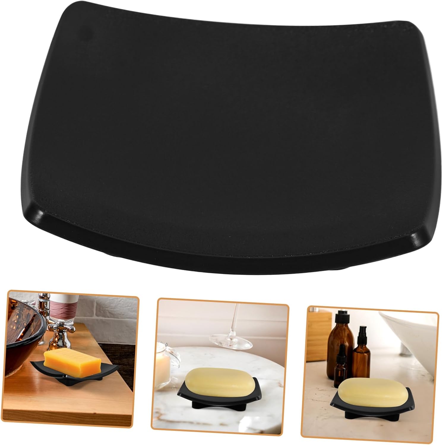 Zerodeko Oval Soap Dish Holder for Shower and Bathroom