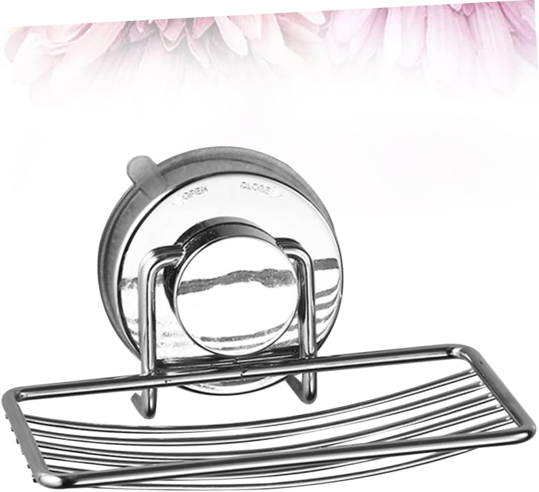 Yardenfun Punch-Free Soap Dish with Suction Cup Holder