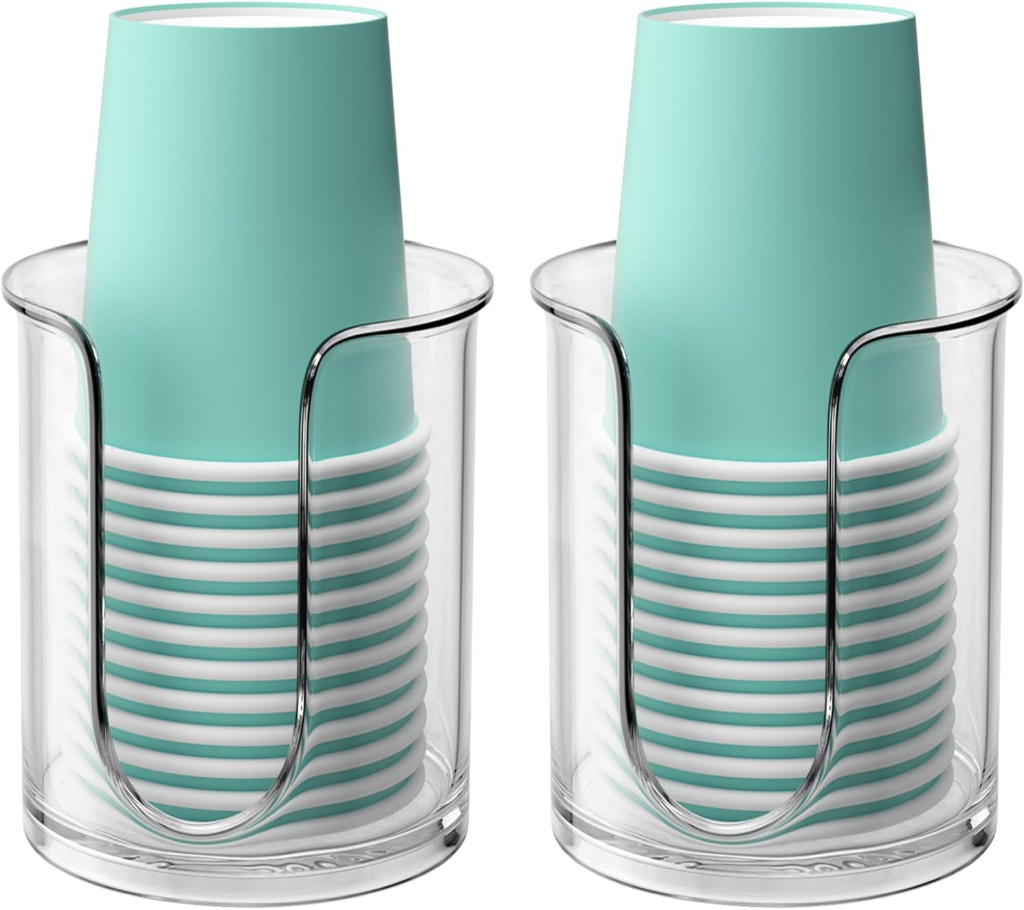 BYAWAY 2 Pack 5 oz Bathroom Cup Dispenser