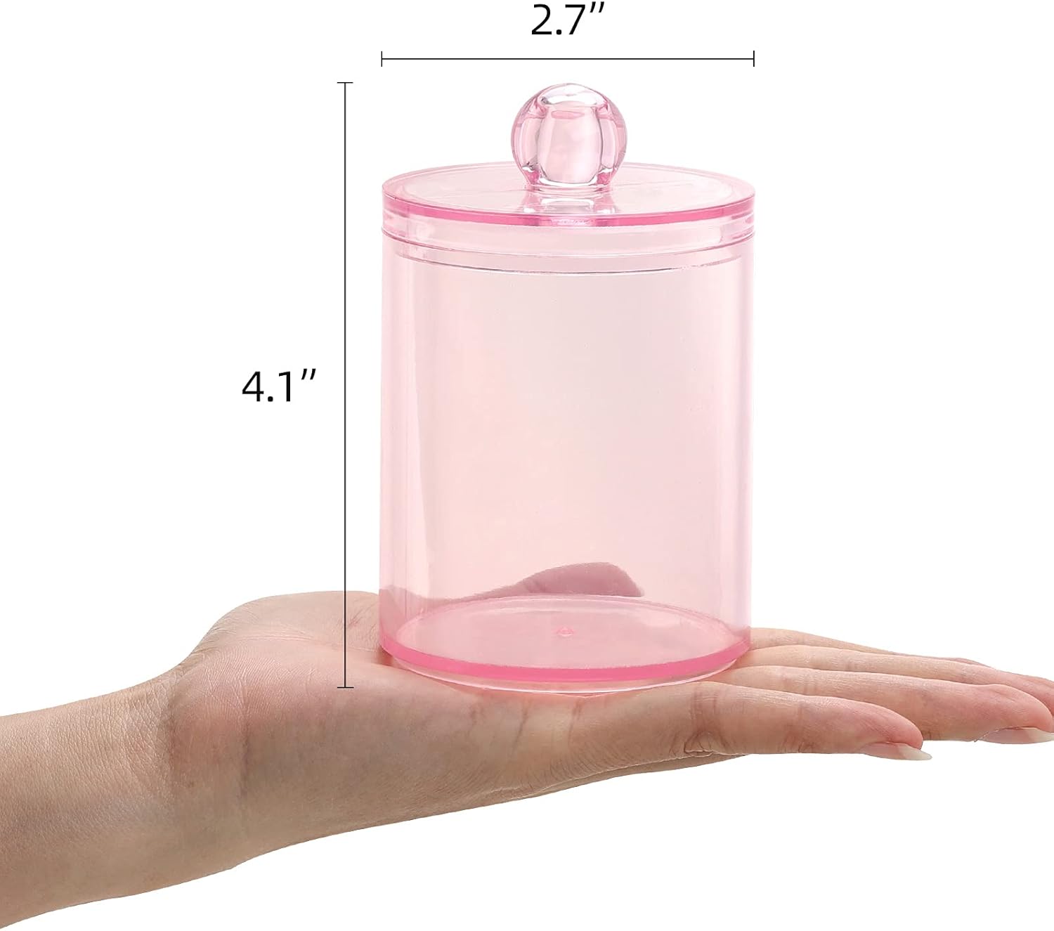 Tbestmax 3 Pack Cotton Swab Jar Holder Organizer