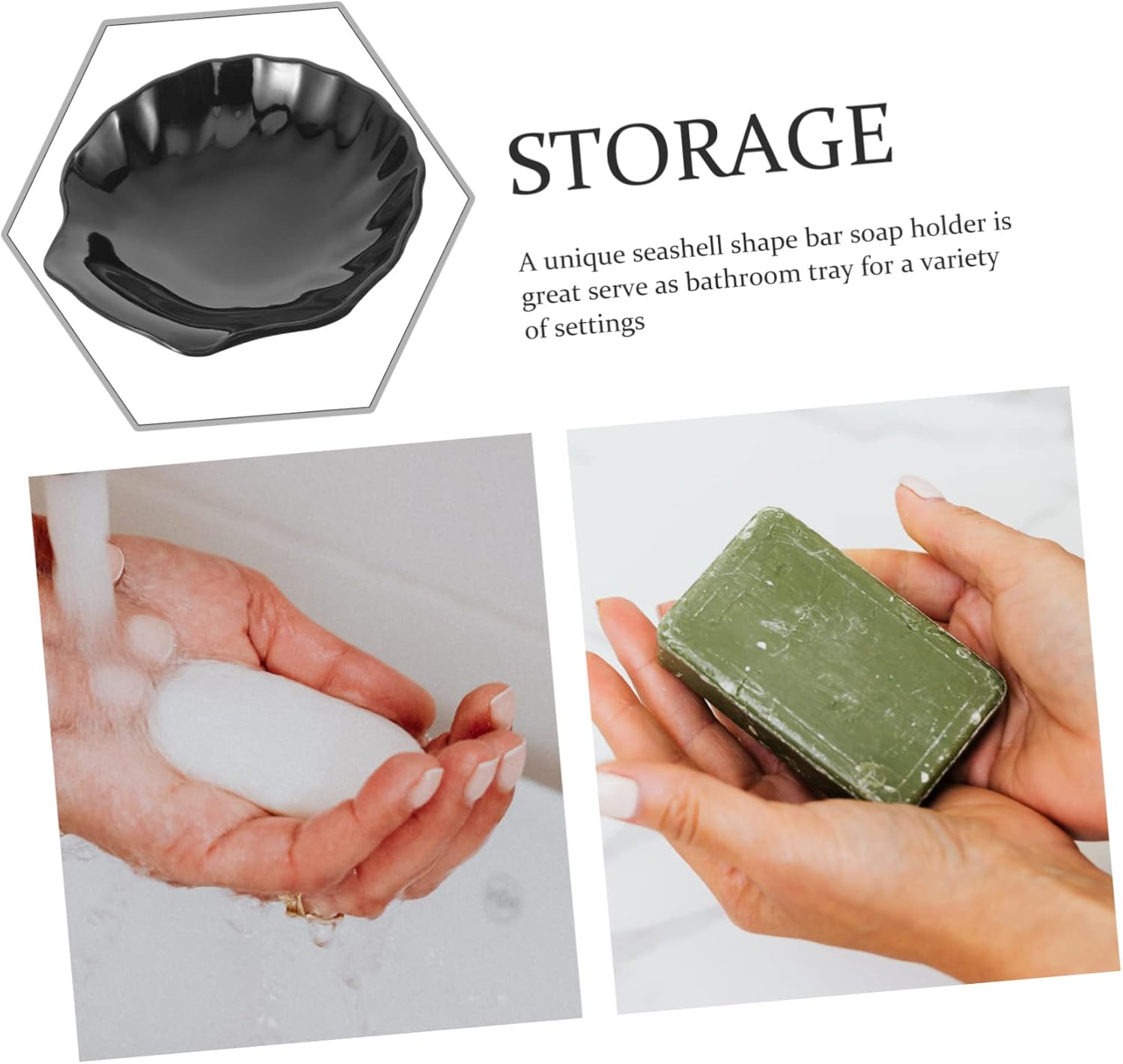 CONGARTENO Seashell Bar Soap Holder