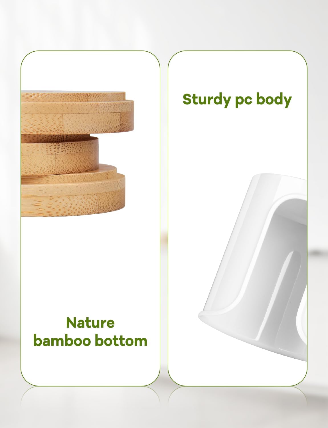 Bathroom Cup Dispenser - PCBamboo White Pack of 1 1