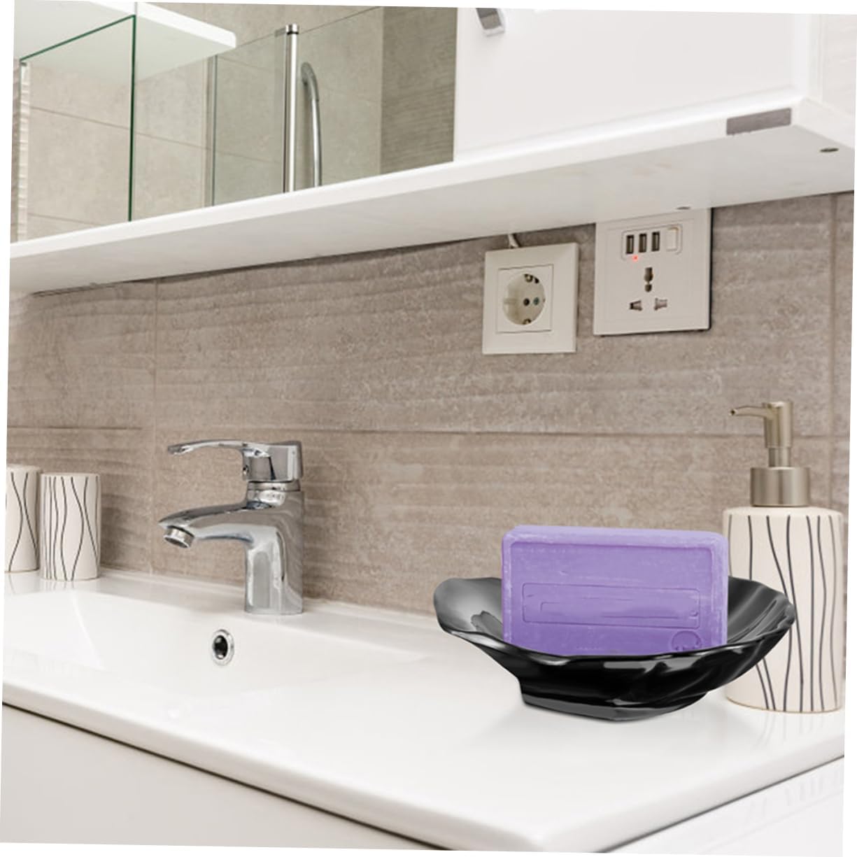 Cute Shell Soap Dish 2pcs Non-Slip Bathroom Holder