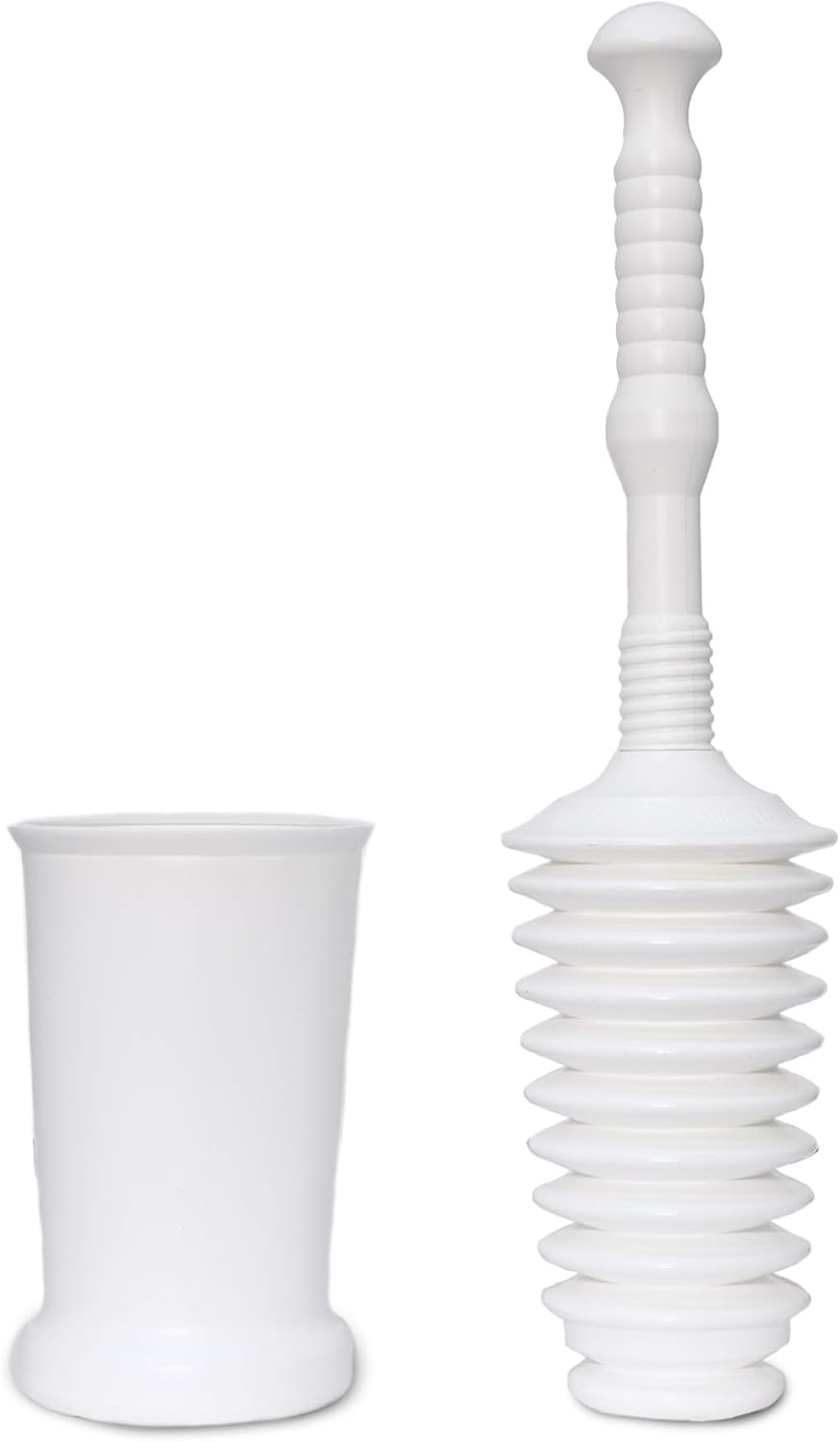 Master Plunger MP500-4T Heavy Duty Toilet Plunger Kit with Tall Bucket