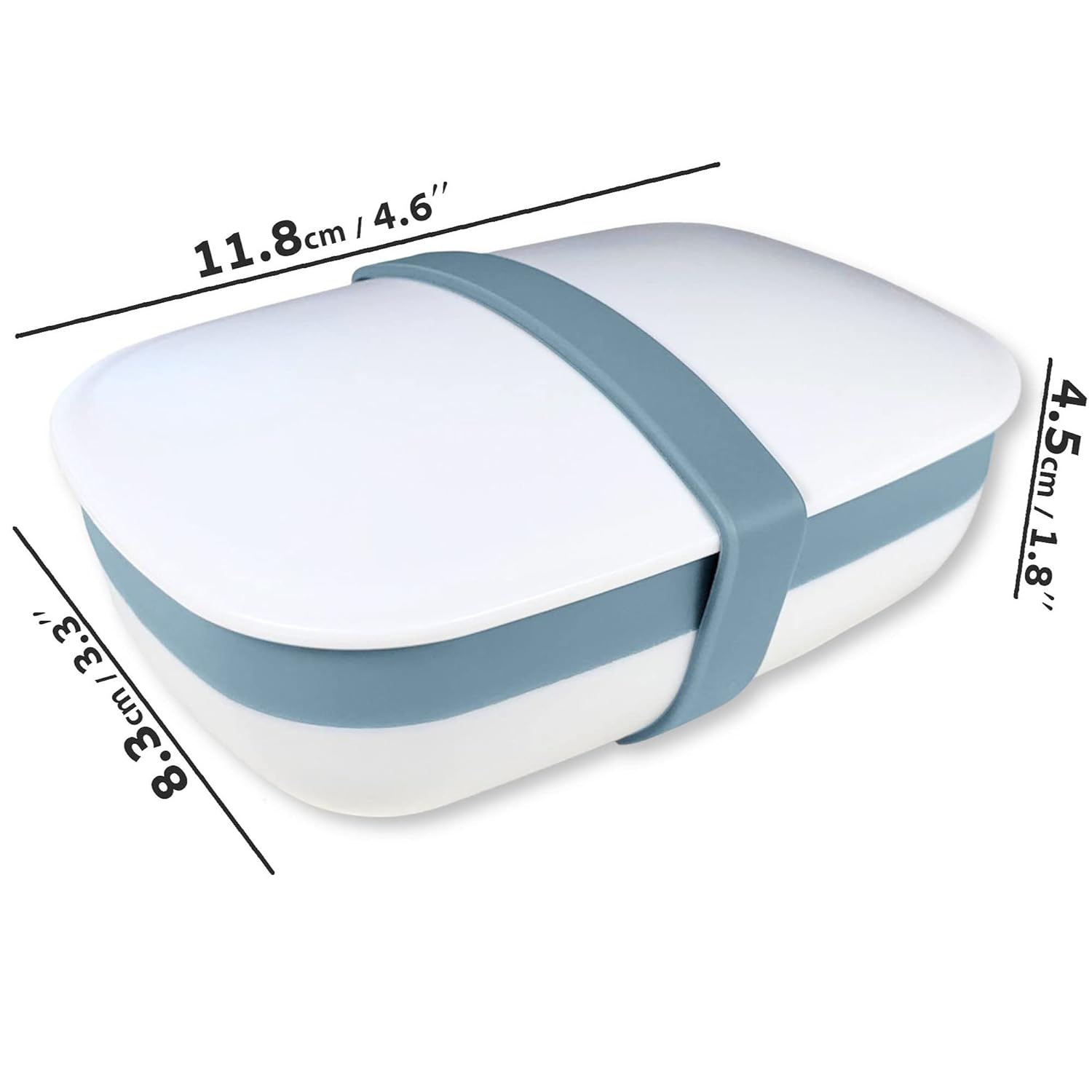 2Pack Travel Soap Holders with Sponge Mat and Leak-Proof Band