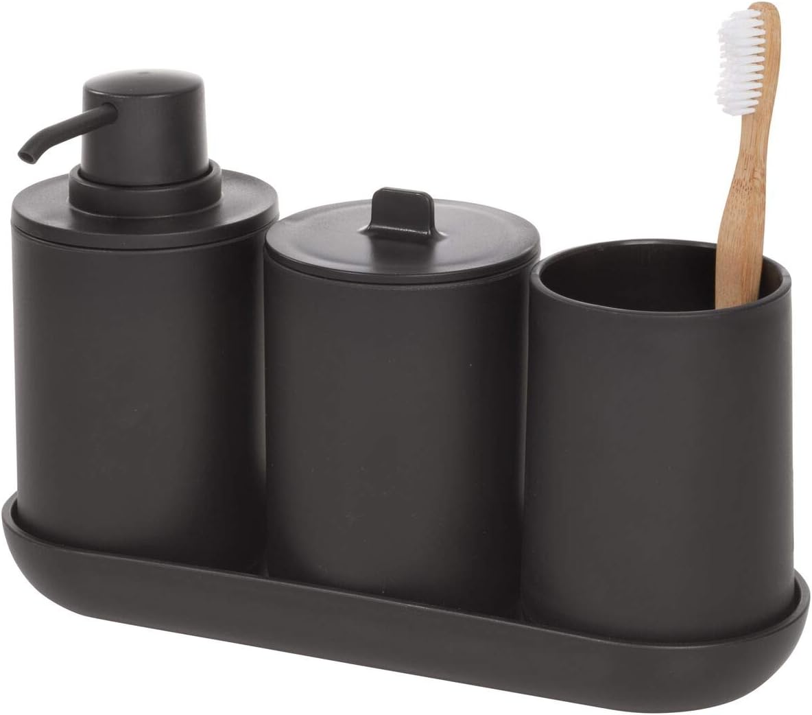 InterDesign iDesign 28737ES Cade 4-Piece Bathroom Accessory Set
