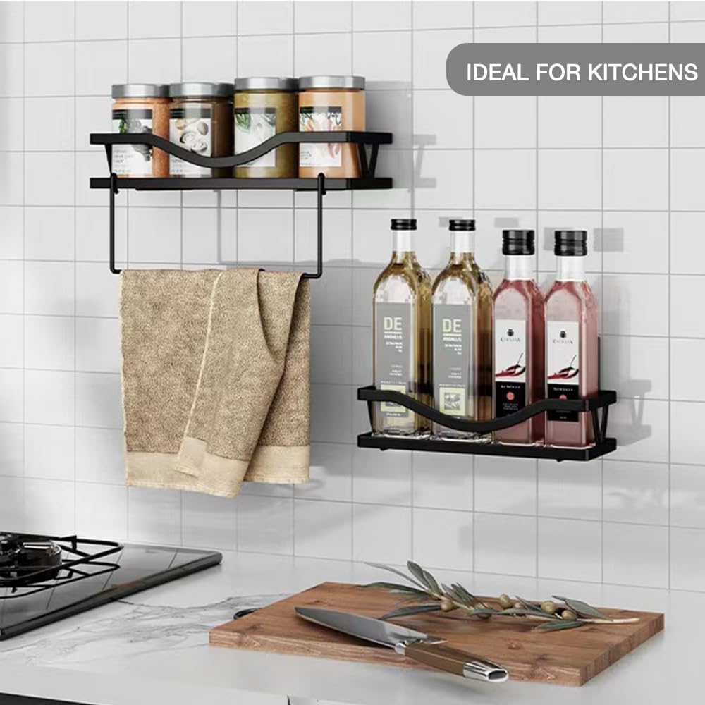 2 pcs Shower Caddy Adhesive Replacement Hooks Stickers No Drilling