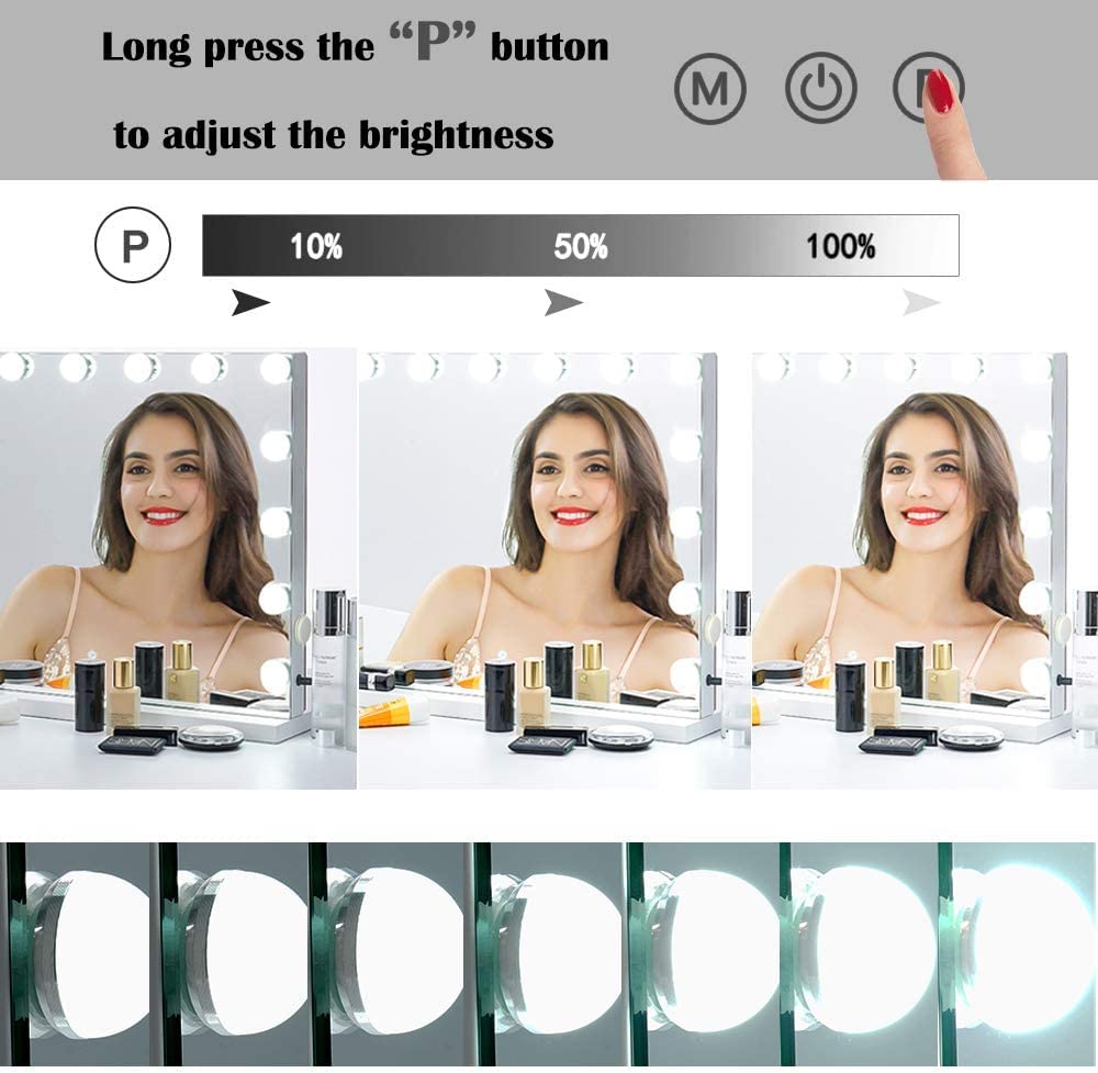 Zdorzi 228x181 Lighted Makeup Mirror with Touch Control
