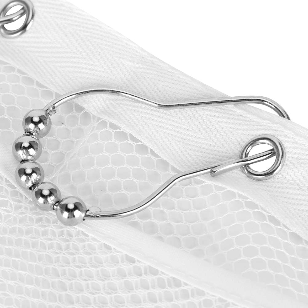 Cyrank Hanging Mesh Shower Organizer with 6 Pockets