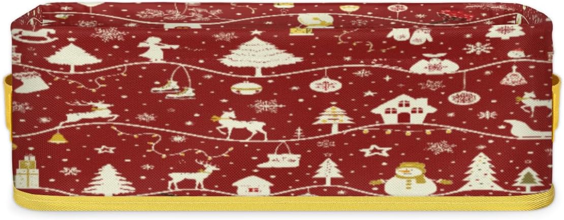 Christmas Tree Pattern Toilet Paper Basket Decor for Bathroom