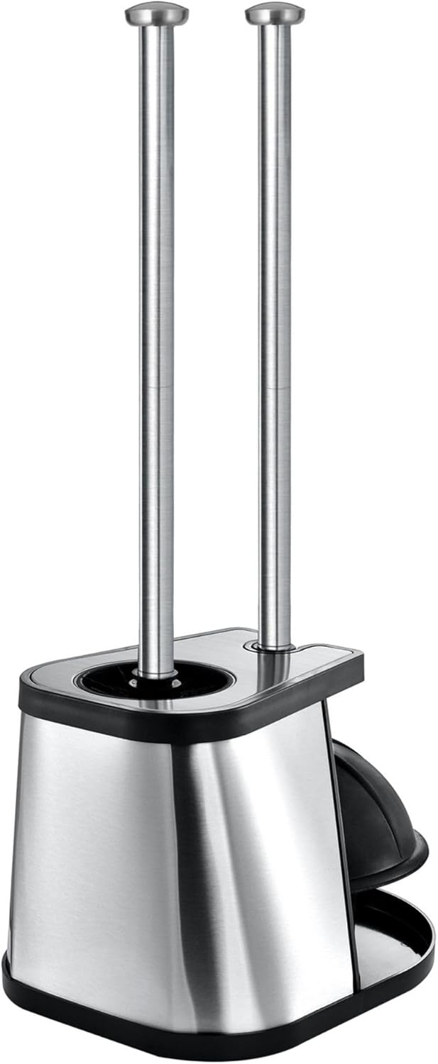 ToiletTree Modern Deluxe Toilet Brush and Plunger Combo Black