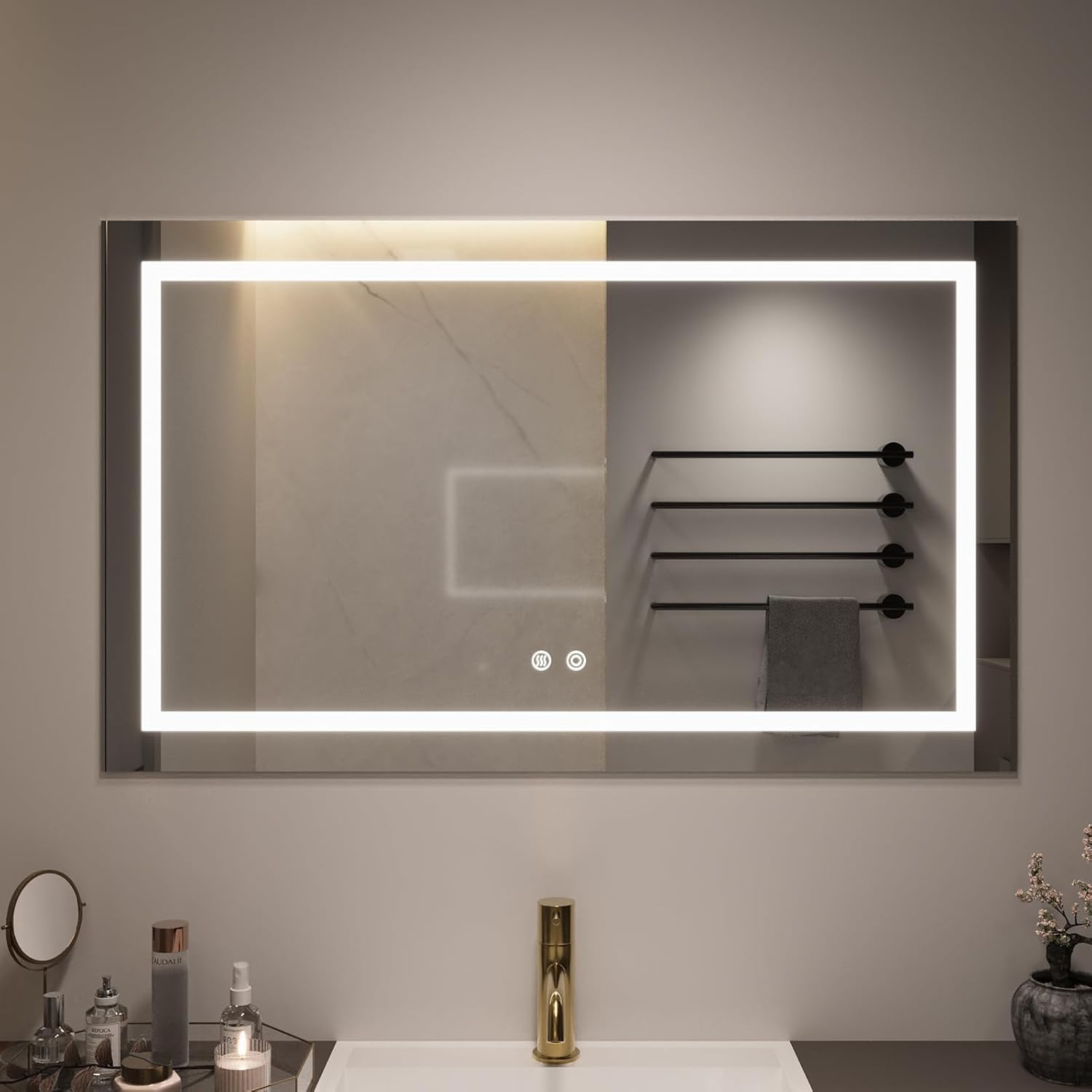 Yidabath LED Mirror with Front Light 24x32 Inch