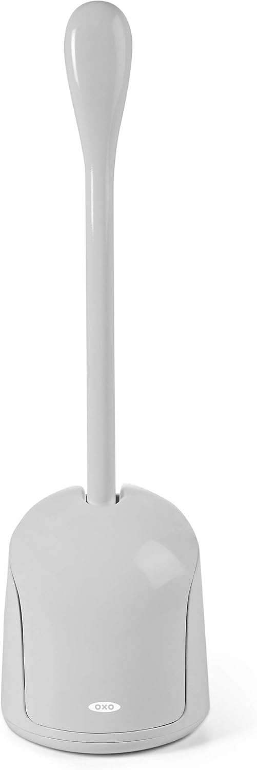 OXO Good Grips Compact Toilet Brush with Canister - Gray