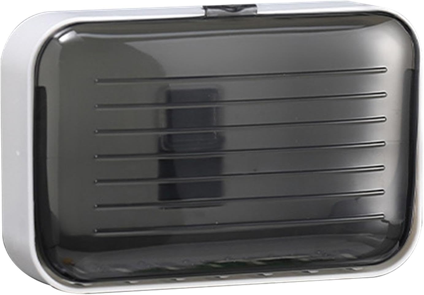 Elegant Black Soap Dish Holder with Cover